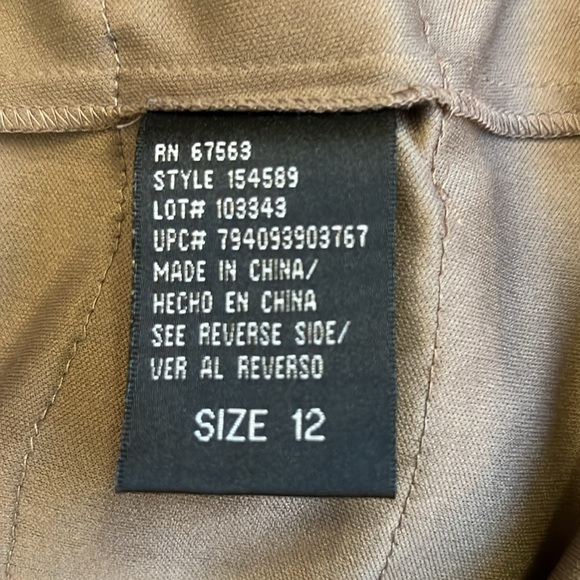 S.L. Fashions Cocktail Party Dress Tiered Ruffled Taupe Shimmer Jeweled Neck 12 - Picture 8 of 9